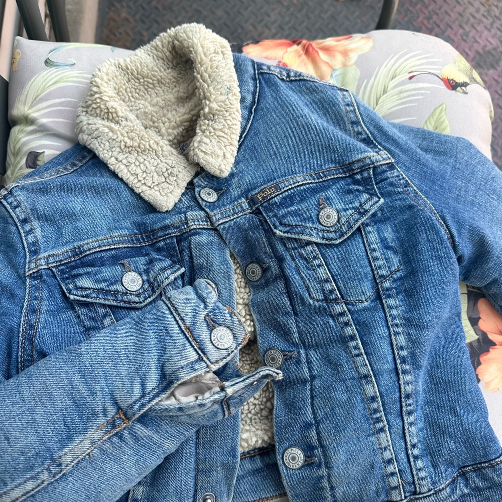 Ralph Lauren Boys sherpa denim coat